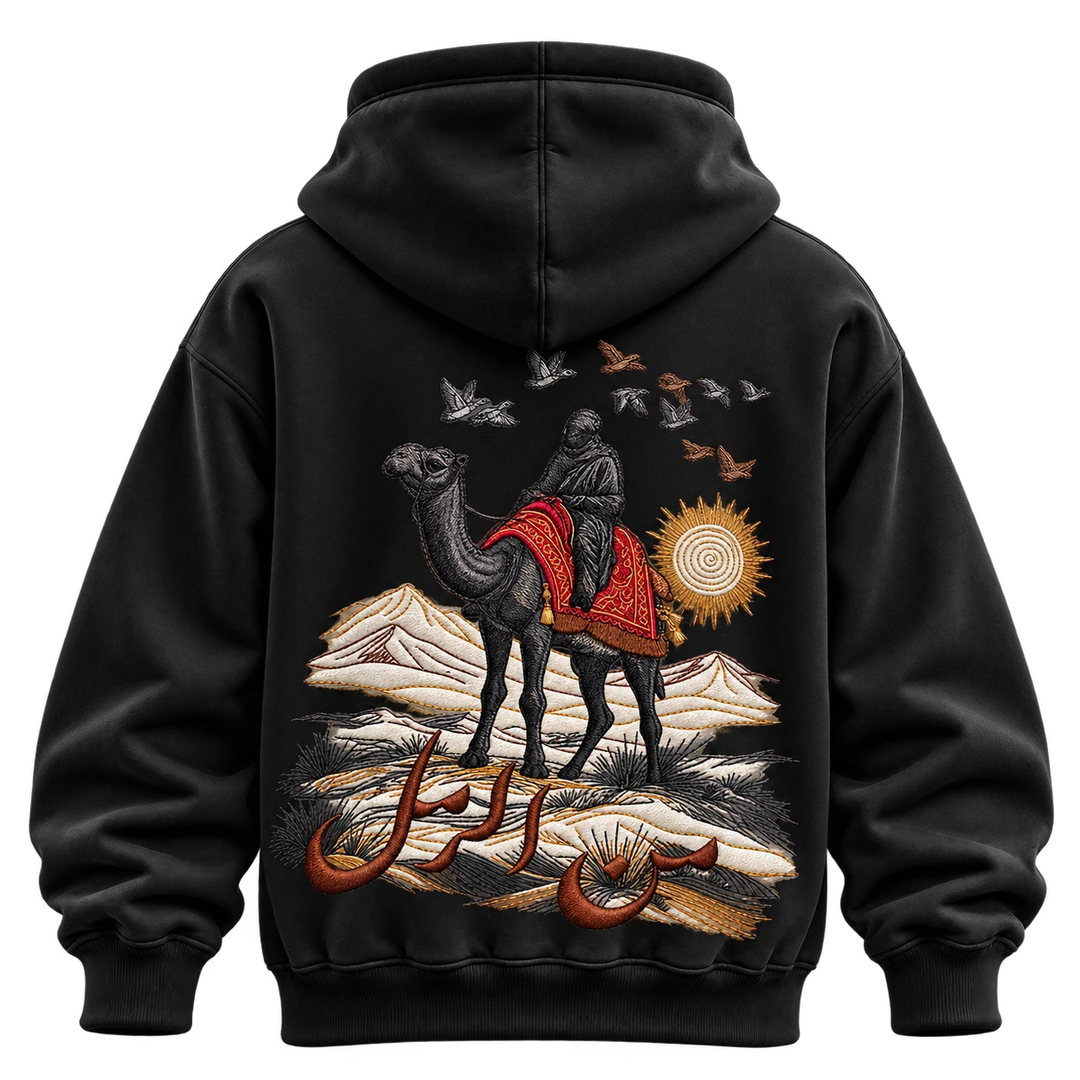 DESERT HERITAGE HOODIE — Black / Back