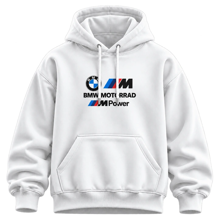 M SERIES HOODIE — white — Front